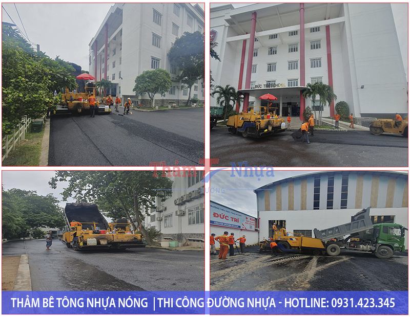 Thảm bê tông nhựa nóng cho trường học Thảm bê tông nhựa nóng cho trường học