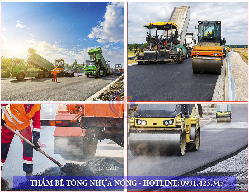 Đơn vị uy tín thi công trải thảm bê tông nhựa nóng 