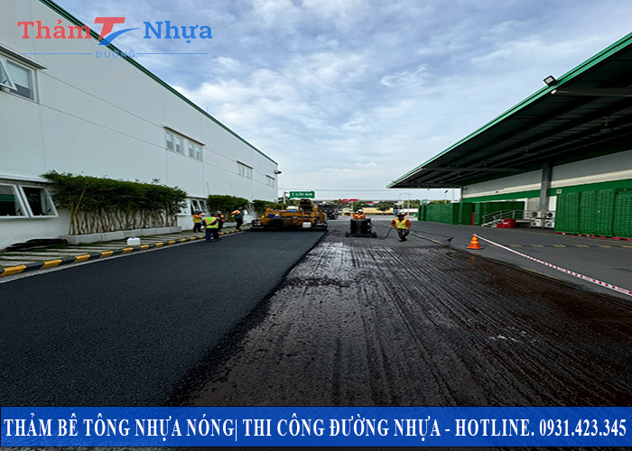 Thi công đường nội bộ trong nhà máy Thi công đường nội bộ trong nhà máy