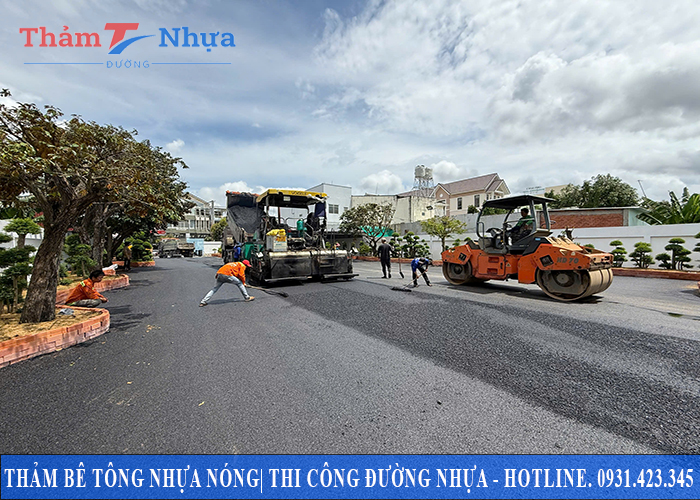 Biện pháp thi công mặt đường bê tông nhựa
