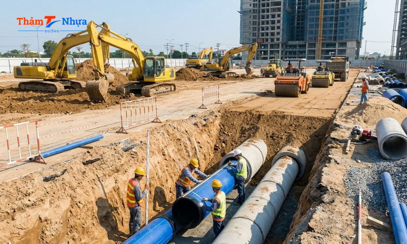 MTK - Đơn vị thi công hạ tầng chuyên nghiệp