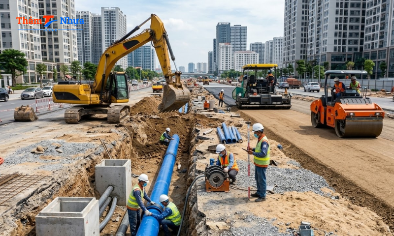 MTK - Đơn vị thi công hạ tầng chuyên nghiệp
