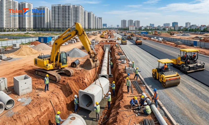 MTK - Đơn vị thi công hạ tầng chuyên nghiệp