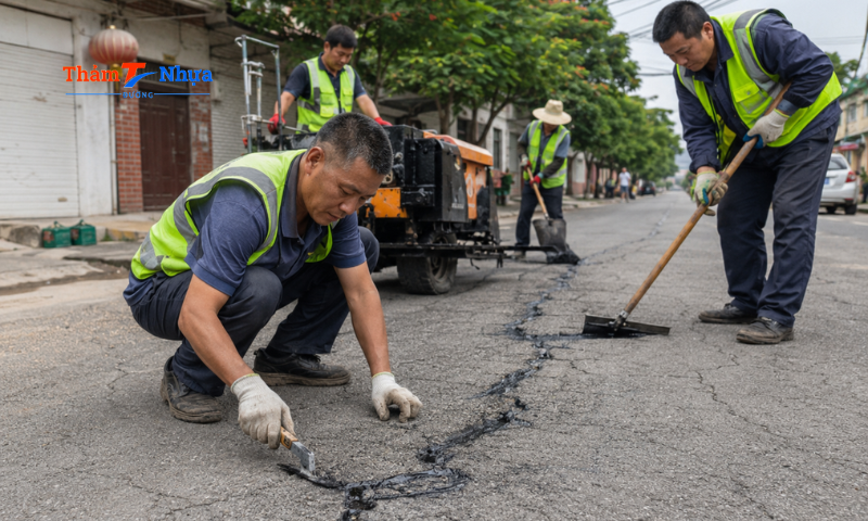 Sửa chữa đường nhựa