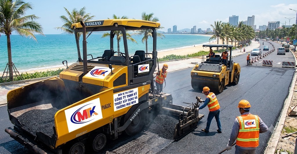 MTK đơn vị chuyên thi công thảm bê tông nhựa nóng tại Đà Nẵng uy tín và chất lượng