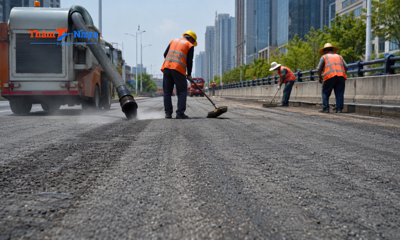 Quy trình thảm bê tông nhựa nóng