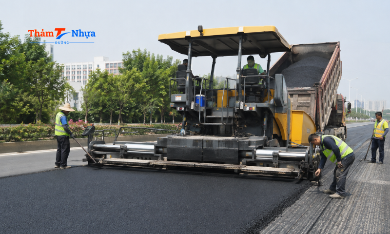 Quy trình thảm bê tông nhựa nóng